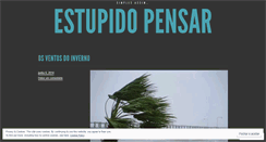 Desktop Screenshot of estupidopensar.wordpress.com