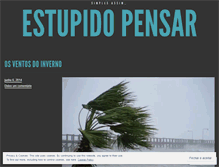 Tablet Screenshot of estupidopensar.wordpress.com