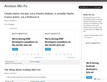 Tablet Screenshot of anxiousmofo.wordpress.com
