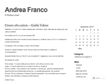 Tablet Screenshot of andreafranco82.wordpress.com