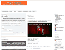 Tablet Screenshot of ocupacionesraras.wordpress.com