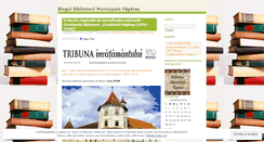 Desktop Screenshot of bibliotecafagaras.wordpress.com