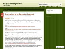 Tablet Screenshot of deshpandesanjay.wordpress.com