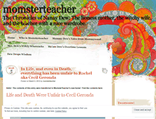 Tablet Screenshot of momsterteacher.wordpress.com