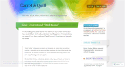 Desktop Screenshot of carrotandquill.wordpress.com