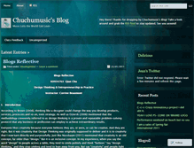 Tablet Screenshot of chuchumusic.wordpress.com