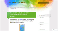 Desktop Screenshot of cellphonemobiles.wordpress.com