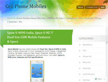 Tablet Screenshot of cellphonemobiles.wordpress.com