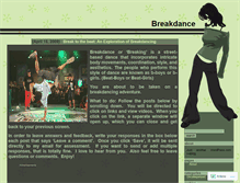 Tablet Screenshot of dance4education.wordpress.com