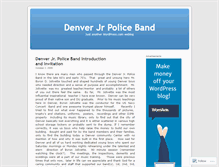 Tablet Screenshot of denverjrpoliceband.wordpress.com