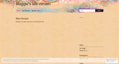 Desktop Screenshot of maggie1991.wordpress.com