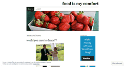 Desktop Screenshot of foodismycomfort.wordpress.com