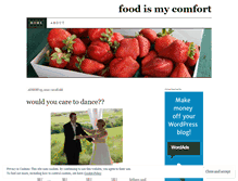 Tablet Screenshot of foodismycomfort.wordpress.com