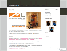 Tablet Screenshot of mlcarpinteros.wordpress.com
