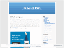 Tablet Screenshot of dpoetry.wordpress.com