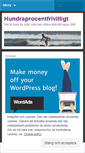 Mobile Screenshot of hundraprocentfrivilligt.wordpress.com