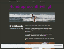 Tablet Screenshot of hundraprocentfrivilligt.wordpress.com