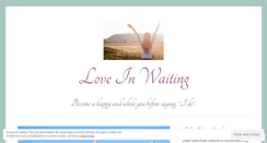 Desktop Screenshot of loveinwaiting.wordpress.com