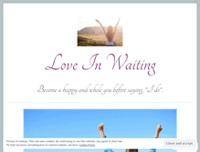 Tablet Screenshot of loveinwaiting.wordpress.com