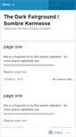 Mobile Screenshot of darkfairground.wordpress.com