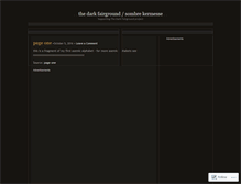 Tablet Screenshot of darkfairground.wordpress.com