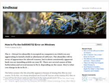 Tablet Screenshot of kindlezaz.wordpress.com