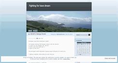 Desktop Screenshot of fightingdream.wordpress.com