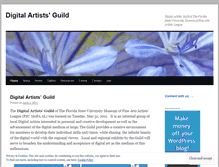 Tablet Screenshot of digitalartistsguild.wordpress.com