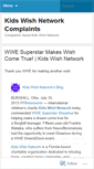 Mobile Screenshot of kidswishnetworkcomplaints.wordpress.com