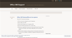 Desktop Screenshot of office365tech.wordpress.com