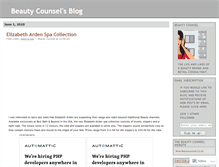 Tablet Screenshot of beautycounsel.wordpress.com