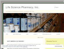 Tablet Screenshot of lifesciencepharmacy.wordpress.com