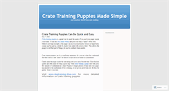 Desktop Screenshot of cratetrainingpuppies.wordpress.com