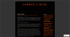 Desktop Screenshot of amore87.wordpress.com