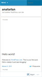 Mobile Screenshot of anafarfan.wordpress.com