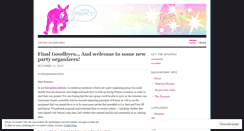 Desktop Screenshot of pranceparty.wordpress.com