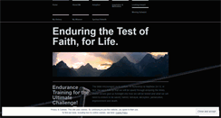 Desktop Screenshot of enduranceforlife.wordpress.com