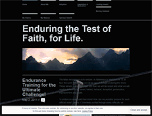 Tablet Screenshot of enduranceforlife.wordpress.com