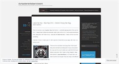 Desktop Screenshot of dumpsterrentalservicesmi.wordpress.com
