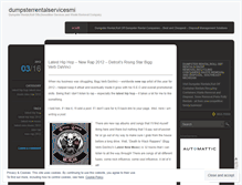 Tablet Screenshot of dumpsterrentalservicesmi.wordpress.com