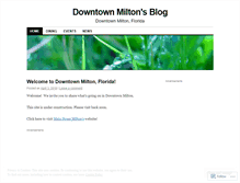 Tablet Screenshot of downtownmilton.wordpress.com