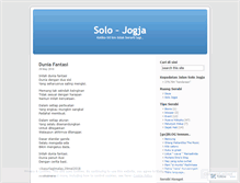 Tablet Screenshot of jalansolojogja.wordpress.com