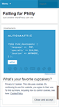 Mobile Screenshot of fallingforphilly.wordpress.com