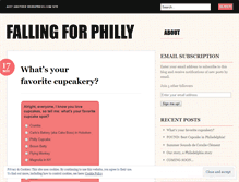 Tablet Screenshot of fallingforphilly.wordpress.com