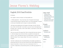 Tablet Screenshot of jesseflores.wordpress.com