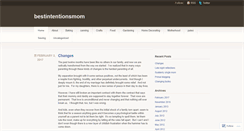 Desktop Screenshot of bestintentionsmom.wordpress.com