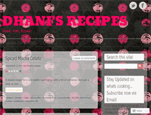 Tablet Screenshot of dhanirecipes.wordpress.com