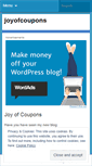Mobile Screenshot of joyofcoupons.wordpress.com