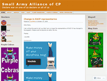 Tablet Screenshot of cpsmallalliance.wordpress.com