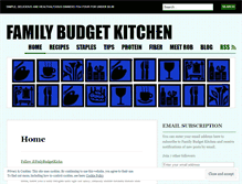 Tablet Screenshot of familybudgetkitchen.wordpress.com